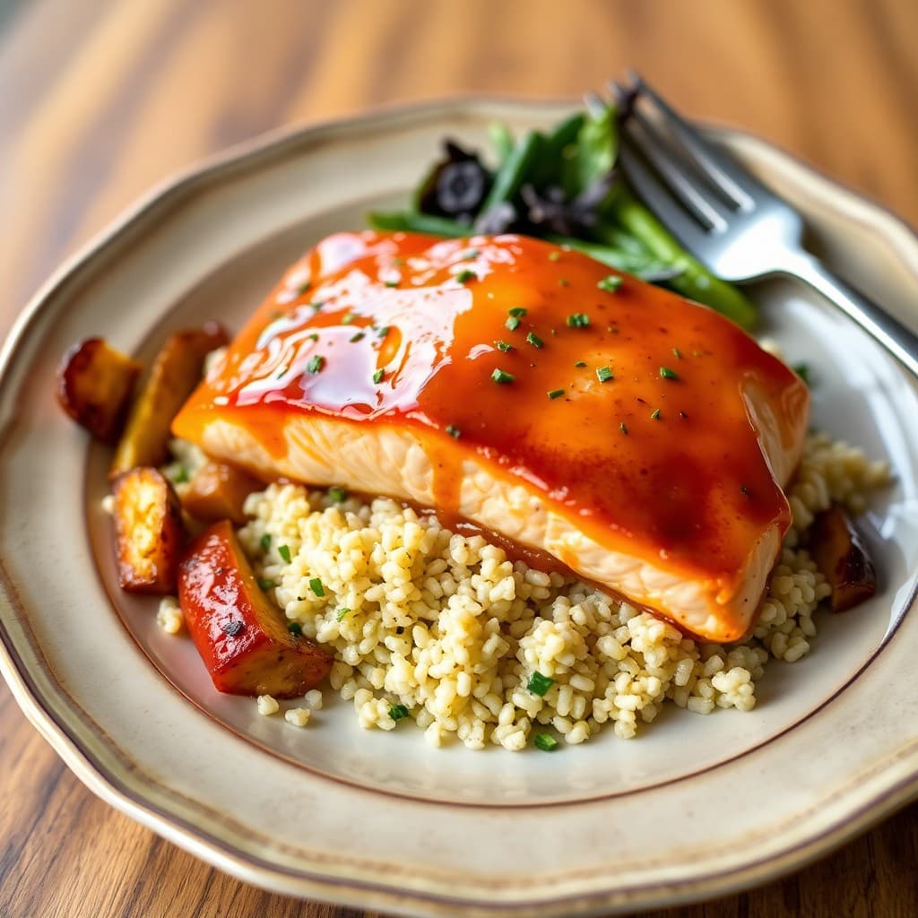 Honey Garlic Glazed Salmon Bowls