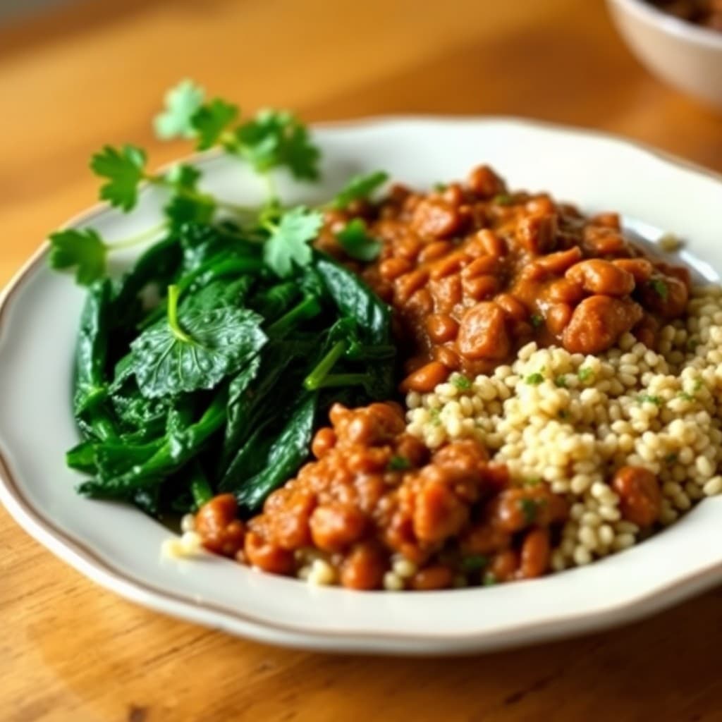 Ethiopian Misir Wat with Farro & Gomen Sauté